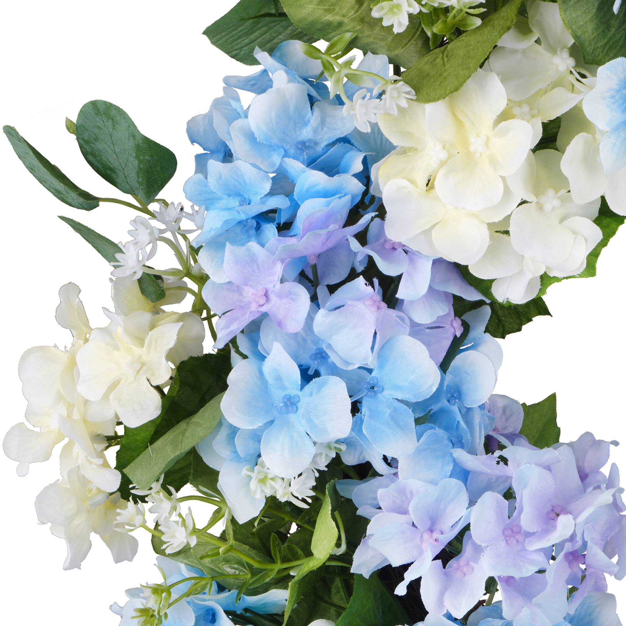 22" Blue & Cream Hydrangea Mix Wreath by Ashland®